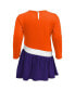 ფოტო #3 პროდუქტის Toddler Girls Orange Clemson Tigers Heart to Heart French Terry Dress