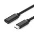 Фото #1 товара Przedłużacz do kabla przewodu USB-C 3.1 0.5m czarny