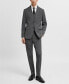 ფოტო #5 პროდუქტის Men's Stretch Fabric Slim-Fit Suit Pants