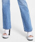 Women's Embellished-Chain Straight-Leg Denim Jeans