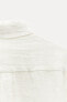 Фото #11 товара Льняная рубашка с деталями из кружева кроше — zw collection ZARA
