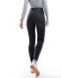 Stradivarius super high waist skinny jean in washed black