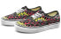 Vans Authentic 火焰 复古 低帮 板鞋 男女同款 黑红 / Кроссовки Vans Authentic VN0A38EMVKJ