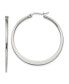ფოტო #1 პროდუქტის Stainless Steel Polished Diameter Hoop Earrings