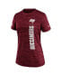 ფოტო #2 პროდუქტის Women's Red Tampa Bay Buccaneers Velocity Performance T-Shirt