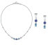 Elegant jewelry set with cubic zirconia Colori SAVY25 (necklace, earrings)
