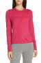 Фото #1 товара Hugo Boss Filomeni Cardigan wool Sweater Long Sleeve Button Front Pink S
