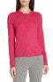 Hugo Boss Filomeni Cardigan wool Sweater Long Sleeve Button Front Pink S