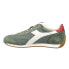 Фото #3 товара Diadora Equipe H Canvas Stone Wash Lace Up Mens Green Sneakers Casual Shoes 174