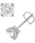 ფოტო #1 პროდუქტის Certified Diamond Stud Earrings (1-1/2 ct. t.w.) in 14k White Gold featuring diamonds with the De Beers Code of Origin, Created for Macy's