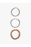 Фото #3 товара Браслет Koton Набор на запястье из трех деревянных бусинных браслетов на коже