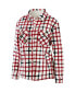 ფოტო #3 პროდუქტის Women's Oatmeal Minnesota Wild Plaid Button-Up Shirt Jacket