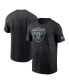 Фото #3 товара Men's Black Las Vegas Raiders RFLCTV T-shirt