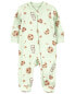 Фото #8 товара Baby Milk & Cookies 2-Way Zip Cotton Sleep & Play Pajamas NB