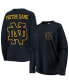 Women's Navy Notre Dame Fighting Irish The Big Shirt Oversized Long Sleeve T-shirt