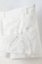 Фото #5 товара Льняная юбка-шорты с цветком ZARA