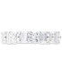 ფოტო #1 პროდუქტის Cubic Zirconia Round & Baguette Eternity Band in Sterling Silver