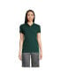 Women's School Uniform Short Sleeve Feminine Fit Mesh Polo Shirt