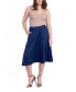 Фото #4 товара Women's Elastic Waistband Pocket Midi Skirt