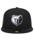 Men's Black Memphis Grizzlies Active Satin Visor 59FIFTY Fitted Hat