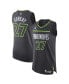 Фото #1 товара Men's Rudy Gobert Anthracite Minnesota Timberwolves Authentic Player Jersey - Statement Edition