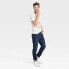 Фото #2 товара Men's Skinny Fit Jeans - Goodfellow & Co Dark Blue Denim 36x32