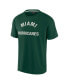 Фото #2 товара Men's and Women's Green Miami Hurricanes Super Soft Short Sleeve T-shirt