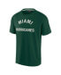 Men's and Women's Green Miami Hurricanes Super Soft Short Sleeve T-shirt