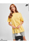 Фото #5 товара Sportswear Essential Sarı Oversize Kadın T-Shirt