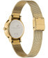 ფოტო #9 პროდუქტის Women's Signature Butterfly Gold-Tone Stainless Steel Mesh Watch 35mm