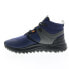 Фото #9 товара Puma Pacer Future Trail Mid 38586602 Mens Blue Canvas Athletic Hiking Shoes