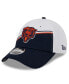Фото #4 товара Men's White, Navy Chicago Bears 2023 Sideline 9FORTY Adjustable Hat