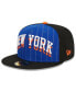 Фото #3 товара Men's Blue, Black New York Knicks 2023/24 City Edition 59FIFTY Fitted Hat