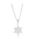 Фото #1 товара Stainless Steel Polished Star of David Necklace