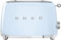 Фото #1 товара SMEG TSF01PBEU Stainless Steel 2 Compartment Toaster Light Blue