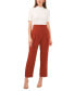 ფოტო #3 პროდუქტის Women's High-Waisted Pleated-Front Pants