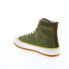 Diesel S-Principia Mid Mens Green Canvas Lace Up Lifestyle Sneakers Shoes