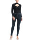 Women's Min Faux Wrap Turtle Neck Bodysuit