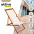 AKTIVE Acacia Wood Folding Sun Lounger