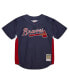 Фото #2 товара Mitchell Ness Men's Chipper Jones Navy Atlanta Braves Cooperstown Collection 2007 Batting Practice Jersey