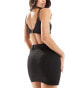 Фото #4 товара Kaiia diamante padlock mini skirt co-ord in black