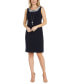 ფოტო #3 პროდუქტის Petite 2-Pc. Printed Jacket & Necklace Dress Set