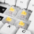 Фото #4 товара Sharkoon Linear Gateron CAP MILKY YELLOW - Keyboard switches - White - Yellow