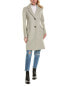 Фото #3 товара Fleurette Notch Collar Wool Coat Women's