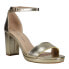 Фото #2 товара Chinese Laundry Teri Ankle Strap Metallic Platform Womens Gold Dress Sandals TE