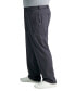 Фото #4 товара Men's Big & Tall Premium No Iron Khaki Classic Fit Flat Front Hidden Expandable Waistband Pants