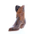 Фото #4 товара Abilene Boots 9296 Womens Brown Leather Slip On Cowboy Western Boots 6