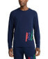 Фото #2 товара Men's Long-Sleeve Crewneck Pajama Shirt