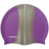 Фото #1 товара Шапочка для плавания CROWELL Multi Flame силиконовая фиолетово-серебристого цвета 15