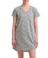 ფოტო #1 პროდუქტის Women's V-Neck Short-Sleeve Sleepshirt